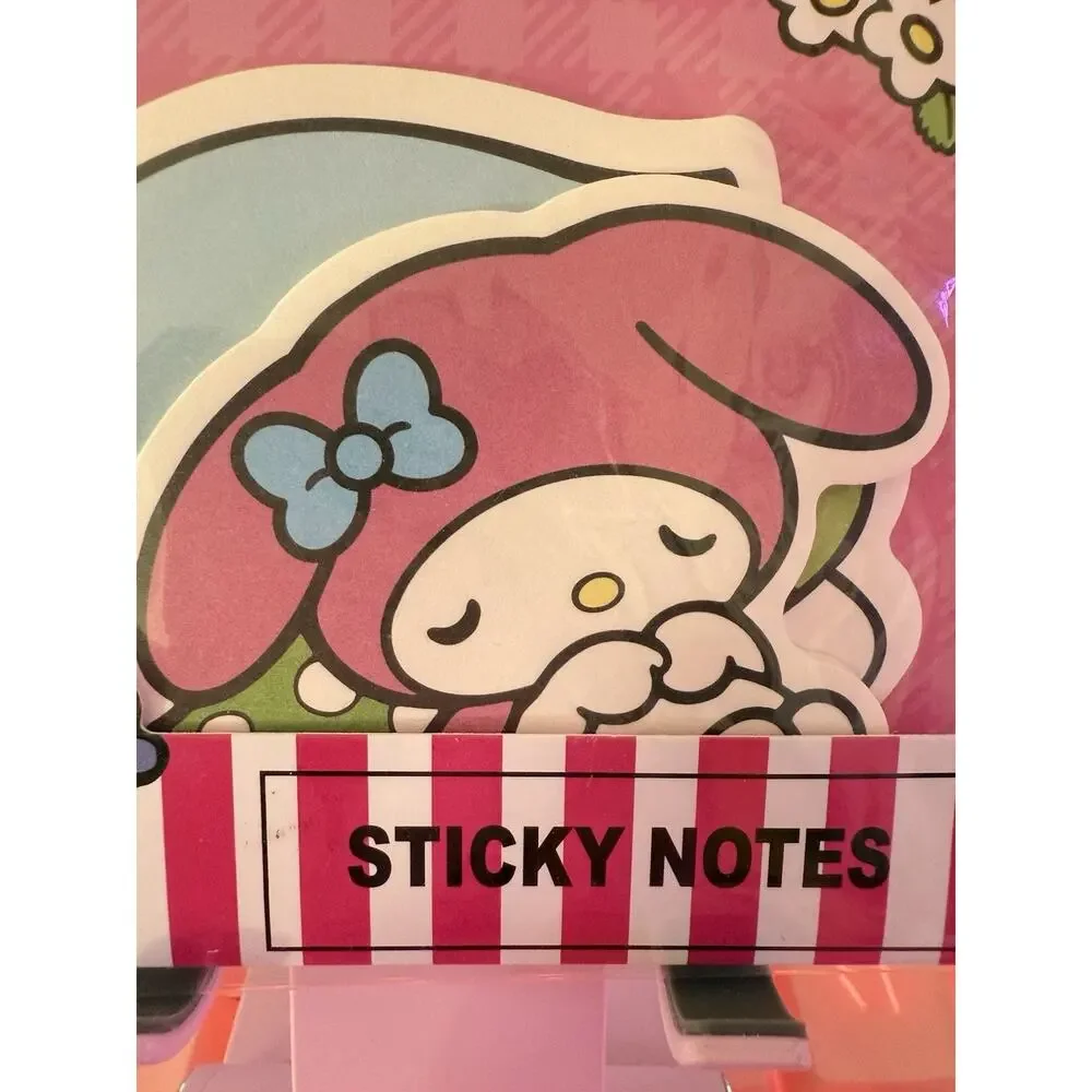 My Melody Sticky Notes Set 2 Designs 20 Sheets Kawaii Stationery 2024 Sanrio